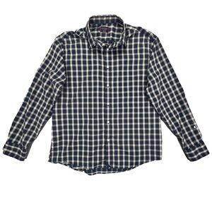 UNTUCKit Dorin Mens XL Navy Plaid Button Down Shirt Regular Fit